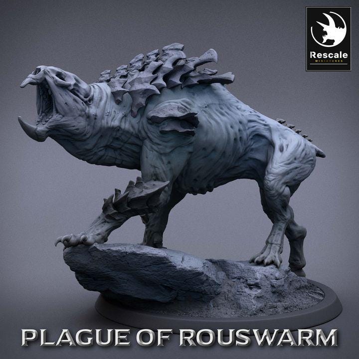Rat Rider Unmounted - Plague of Rouswarm